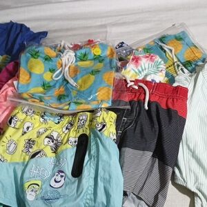 30 assorted toddler Colorful Kids' Swim Shorts lot